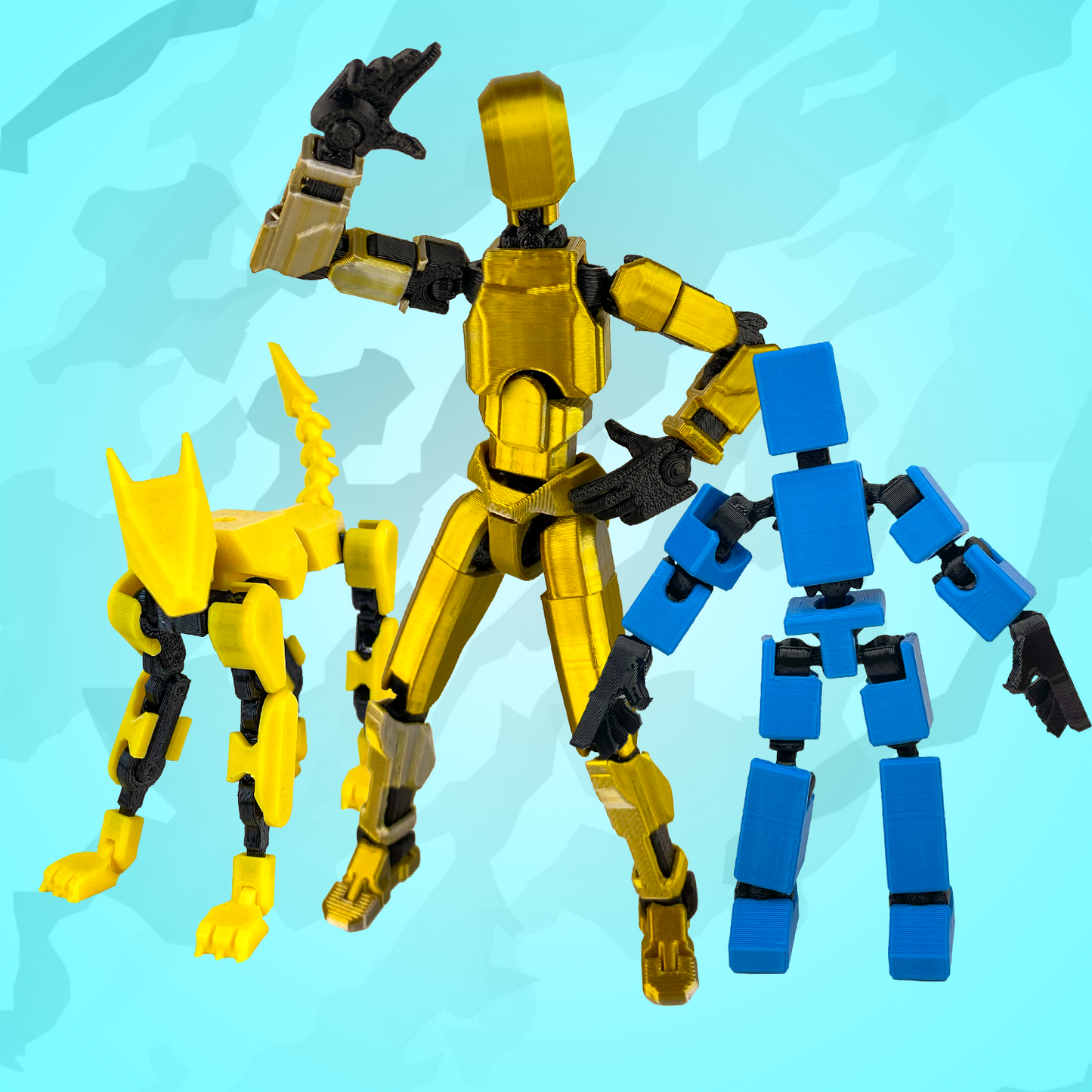 Mini Štěňátko ŽLUTÝ + Mikro Modrý + Mini ŽLUTÝ