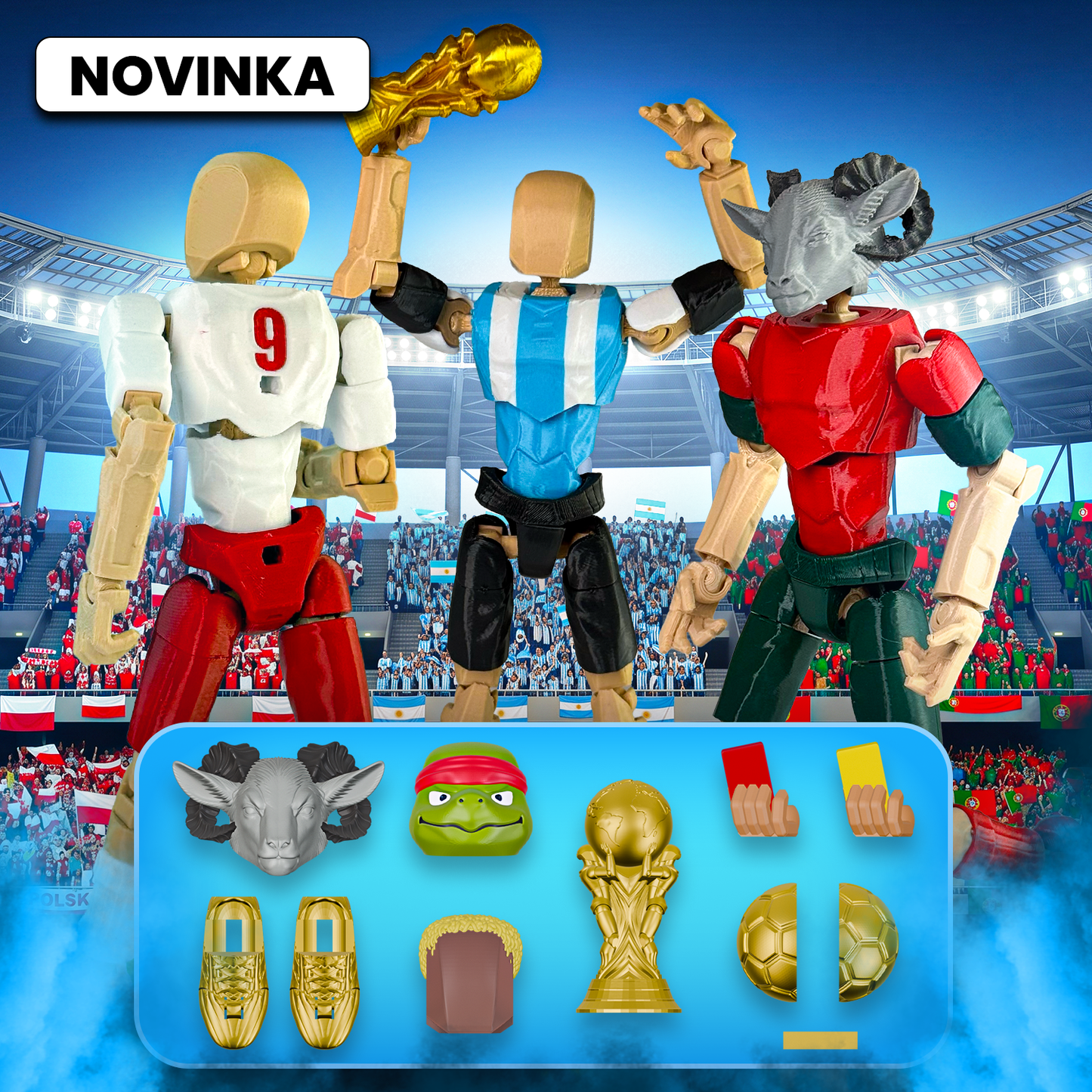 Sada 3 Fotbalistů
